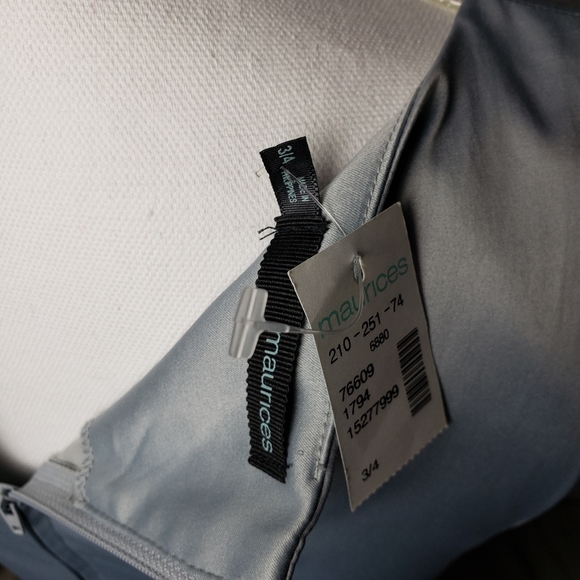 Maurices Silver Sleeveless Dress with Black Belt - Picture 7 of 7